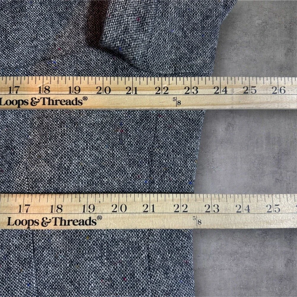 Vintage BARRINGTON TWEED WOOL Men's 44S Gray Blazer Sport Coat Two Button Jacket